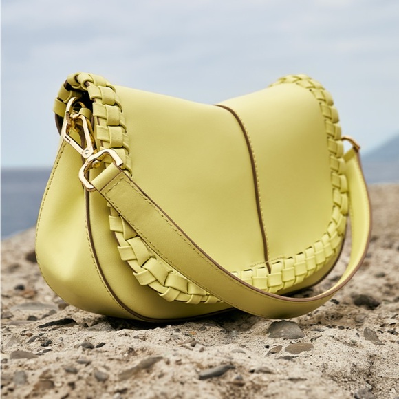 GIANNI CHIARINI Helena Round Sunny Genuine Leather Saddle Bag - Picture 1 of 15